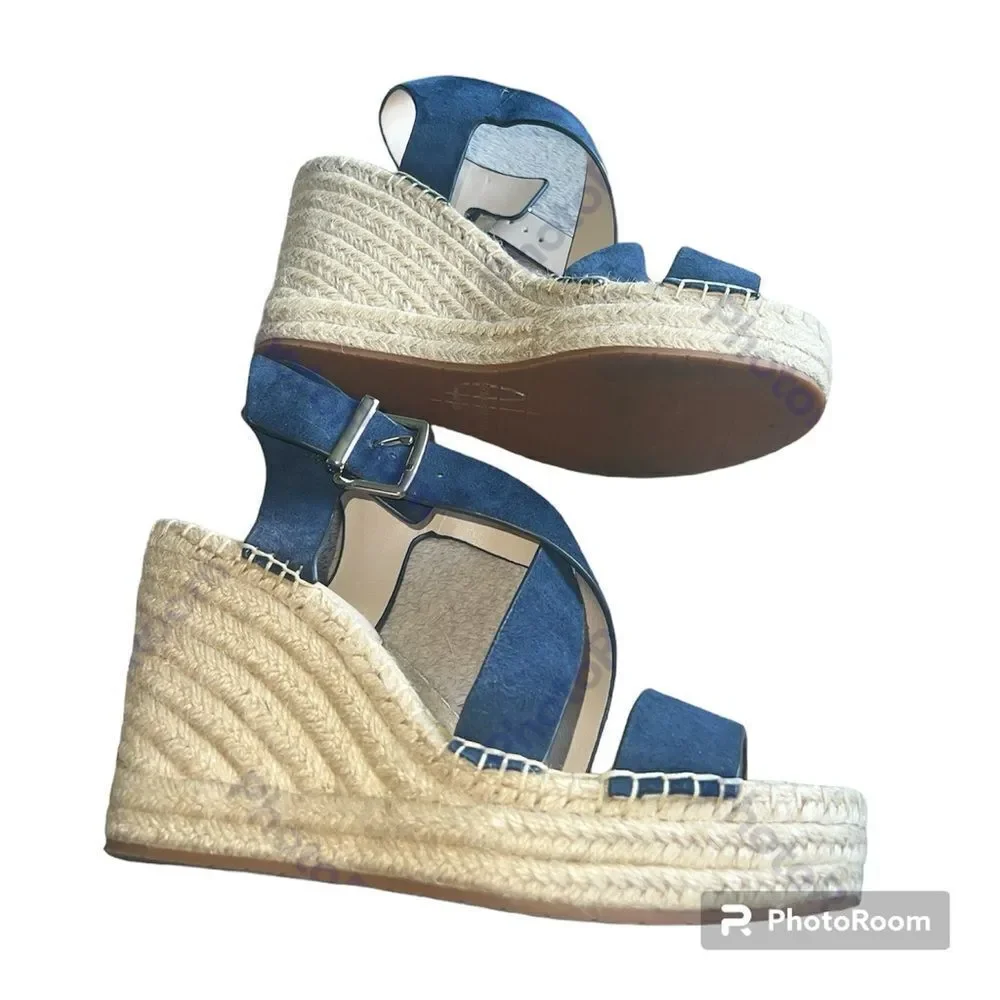 ✨Kenneth Cole Women's Olivia Cross Sandal Sz 7.5 Wedge✨